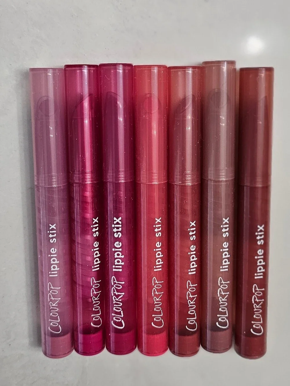 ColourPop Lippie Stix Set — Pink, Fuchsia, Coral, Mauve, Brown